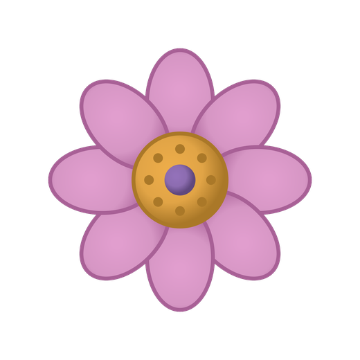 Illustrated insect-pollinated flower